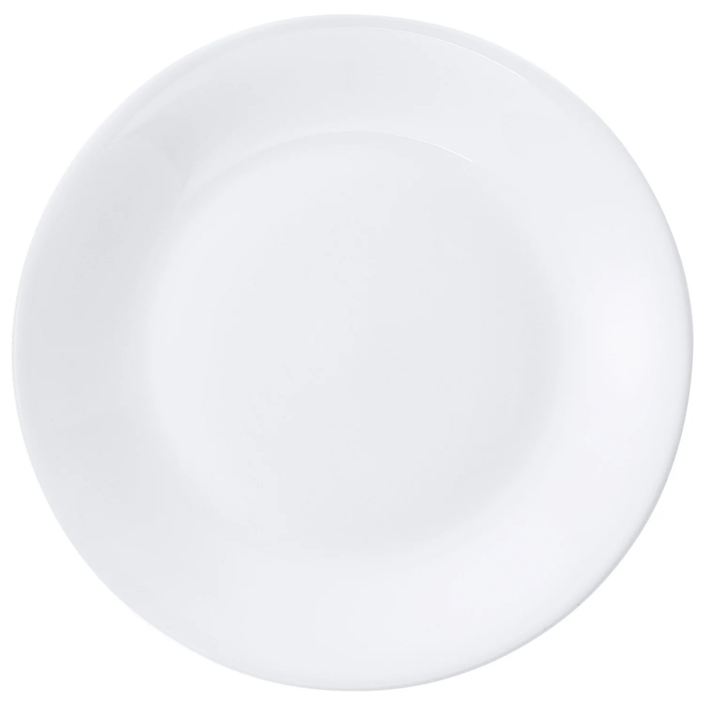 6 x assiette plates WHITE MOON - 27cm - Verre - Bormioli Rocco