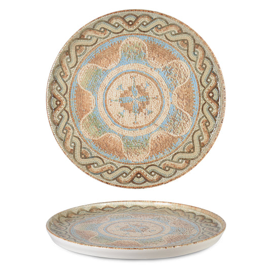 6 x assiettes plates CELEST - 27cm - Porcelaine - RINART