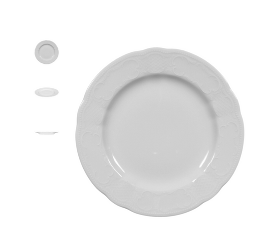 6 x assietteq plateq Salzburg - 25 cm - Porcelaine - Seltmann WEIDEN