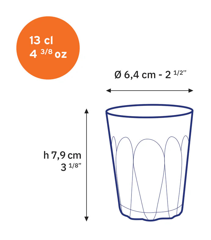 6 x verres PROVENCE - 13cl - Duralex