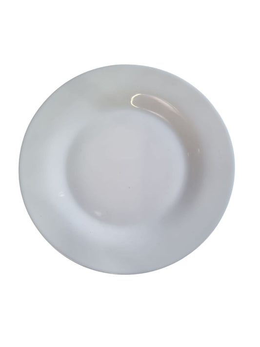 6 x assiettes plates LUMINARC - Blanche – Verre Blanc Ø 25 cm