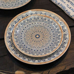 6 x assiettes creuses BYZANCE - Porcelaine - 21 cm - Novastyl