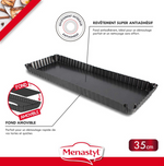 Moule à tarte rectangulaire AMANDINE - Acier carbone