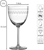 4 x verres à pied Nick & Nora 1920 - 17cl