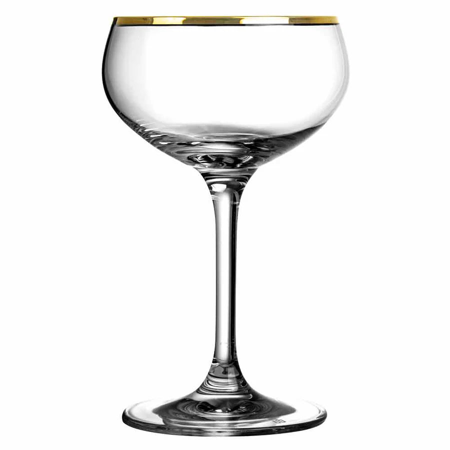 4 x coupes coupe RETRO Gold Rim - 21cl - Urban Bar