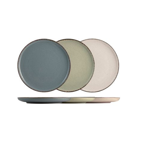 4 x assiettes plates PEARL - Porcelaine - 27cm