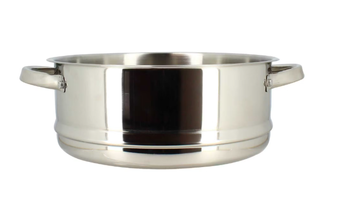 Couscoussier en inox - Couvercle en verre - 10 litres