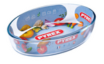 Plat de cuisson ovale en verre "ESSENTIALS" - 26cm x 18cm