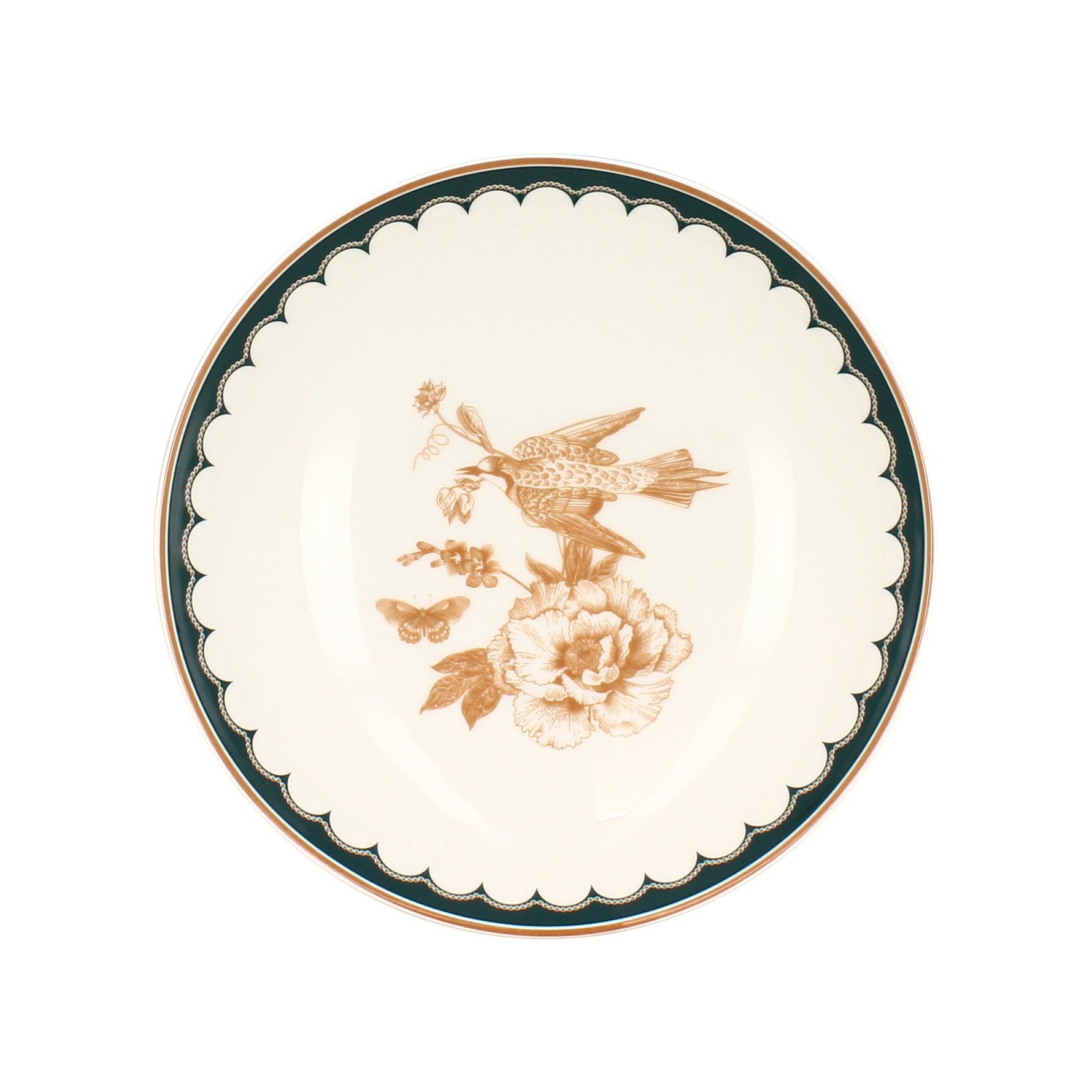 6 x assiettes creuse BOTANIC - Porcelaine - 21cm - Novastyl