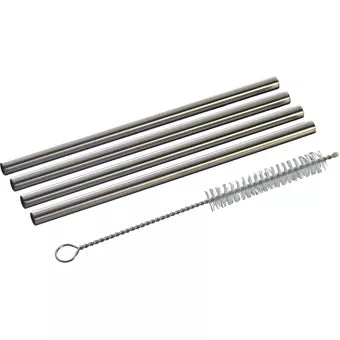 4 x pailles inox - 13cm