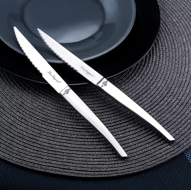 6 x couteaux de table JET - Inox - 22,4cm - Lou Laguiole