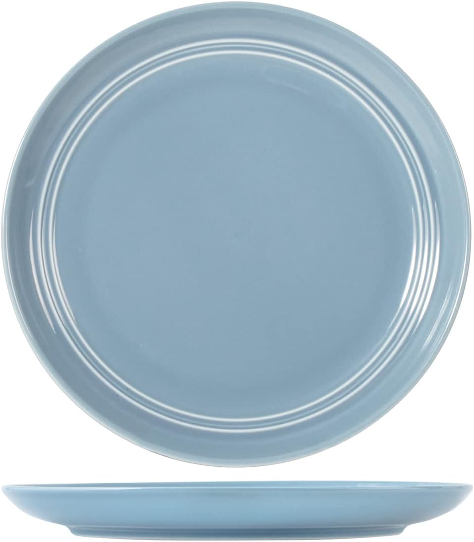 6 x assiettes plates assorties LOFT - Porcelaine - 27cm - H&H