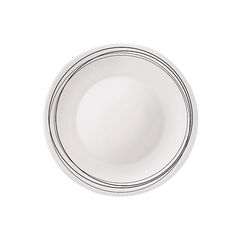 6 x assiette plates WHITE MOON - 27cm - Verre - Bormioli Rocco