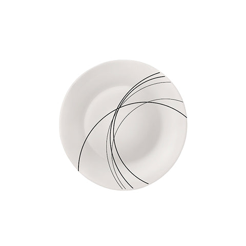 6 x assiettes plates WHITE MOON - 20cm - Verre - Bormioli Rocco