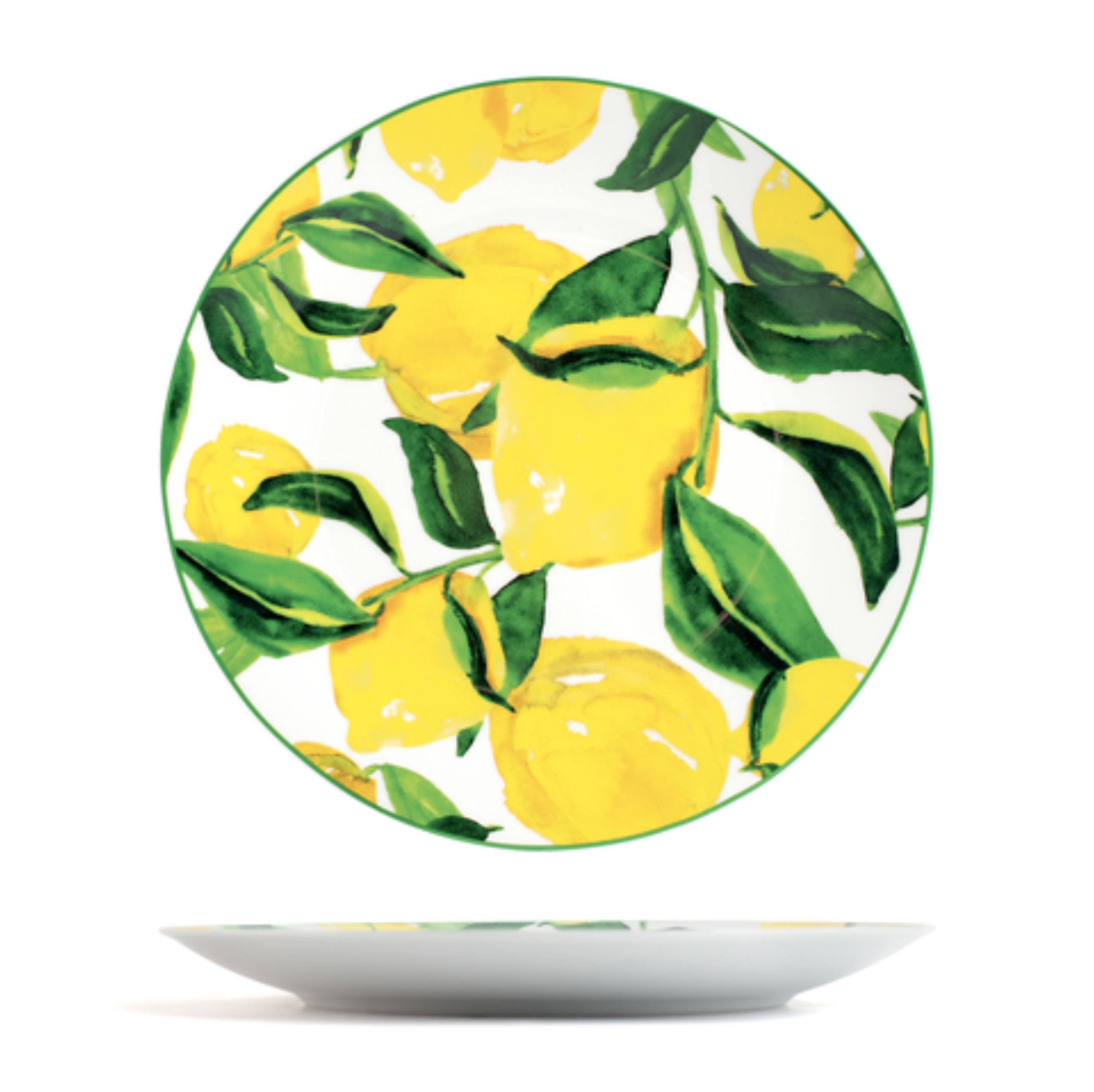 6 x assiettes plates LIMONI - Porcelaine - 26.7cm - H&H