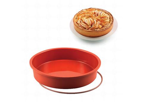 Moule Rond en Silicone avec Cerclage Rigide - 24cm