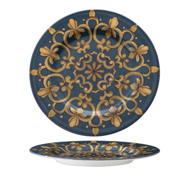 6 x assiettes plate ROYALE en porcelaine – Ø 28 cm – Saturnia