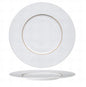Assiette plate blanche - Porcelaine de Limoges Filet doré - Essentia – Ø 29 cm