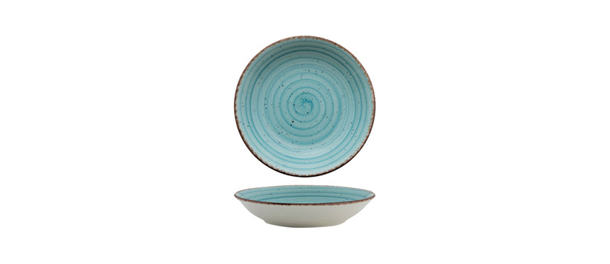 6 x assiettes creuses AVANOS AZUR - 20cm - Gürsal Porelaine