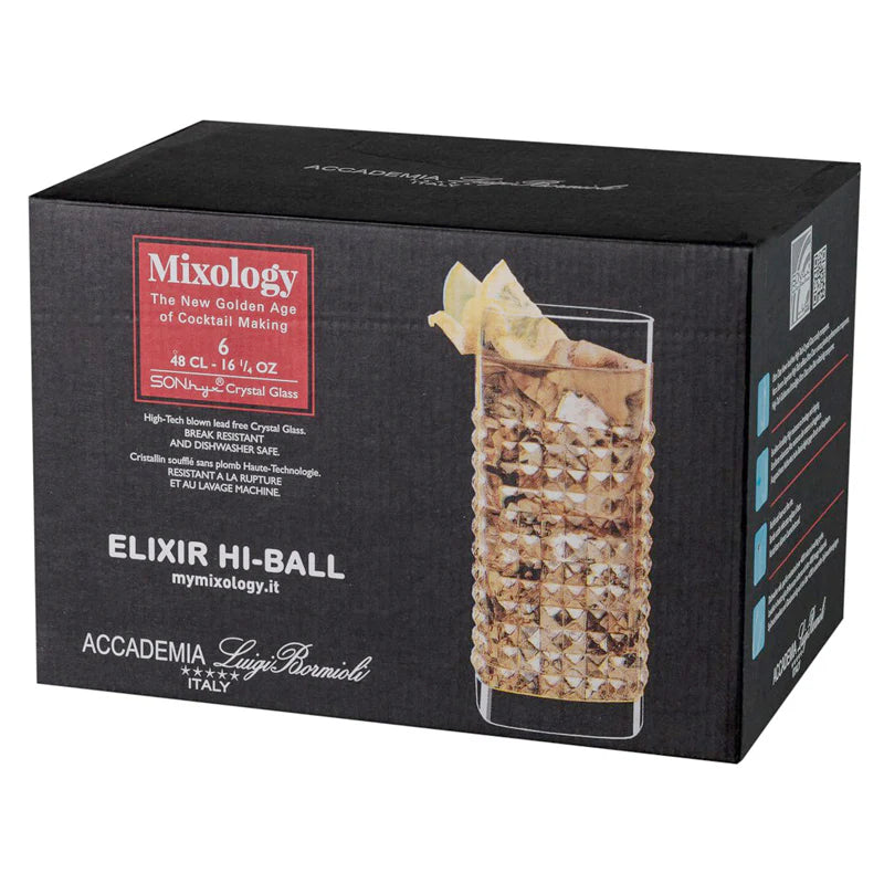 6 x verres ELIXIR MIXOLOGY - 48cl - Bormioli Luigi