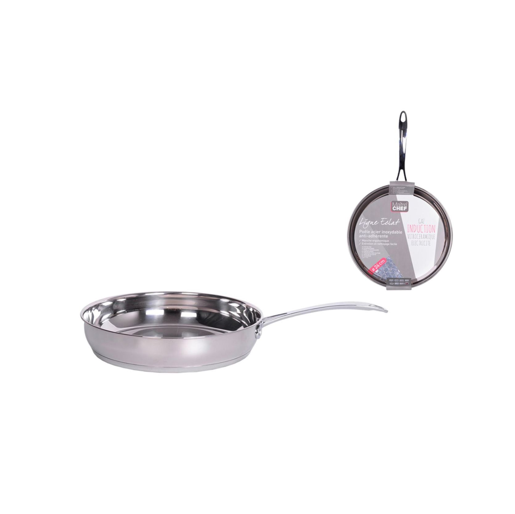 Poêle ECLAT en inox 18/10 - 20cm - H&H