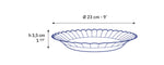 6 x assiettes creuses PICARDIE - Marine - 23cm - Duralex