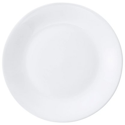 6 x assiette plates WHITE MOON - 27cm - Verre - Bormioli Rocco