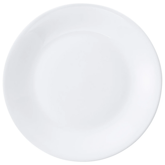 6 x assiette plates WHITE MOON - 27cm - Verre - Bormioli Rocco