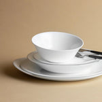 6 x assiette plates WHITE MOON - 20cm - Verre - Bormioli Rocco