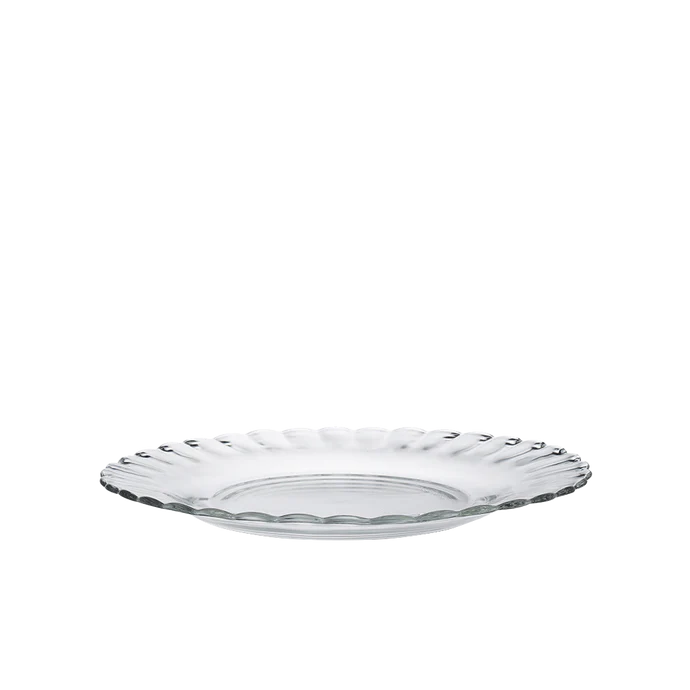 6 x assiettes plates PICARDIE - 20.5cm - Verre - Duralex