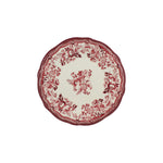 6 x assiettes plates FAUSTINE Rose - 26cm - Porcelaine - Novastyl