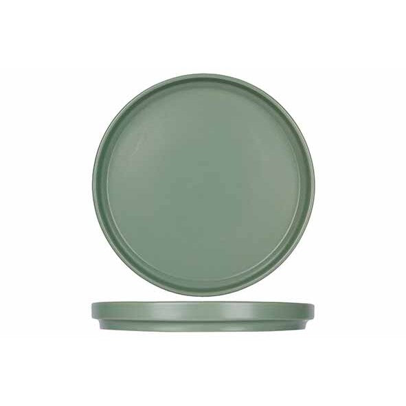 6 x assiettes plates ALTO 19,5cm - Kaki - Grès - Cosy&Trendy