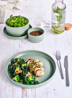 6 x assiettes plates ALTO 26cm - Kaki - Grès - Cosy&Trendy