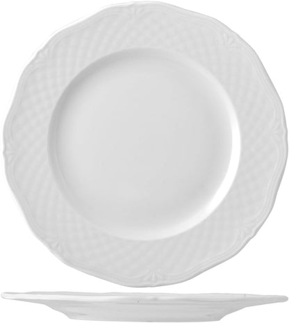 6 x assiettes plates ARIANNA - 19cm - Porcelaine - H&H