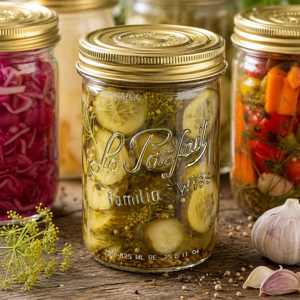 6 x pots en verre FAMILIA WISS - 1kg - Le Parfait