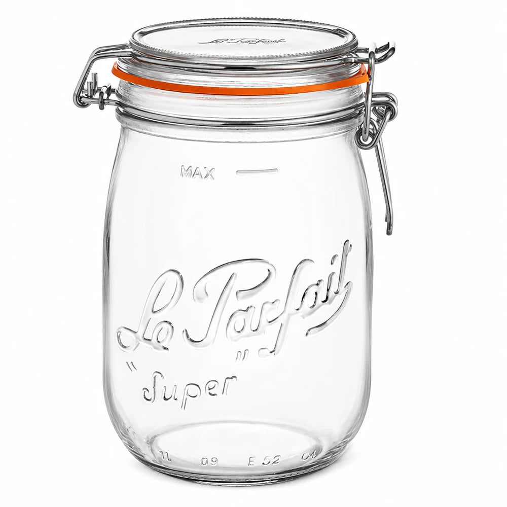 6 x bocaux de conservation SUPER - 1 Litre - Le Parfait