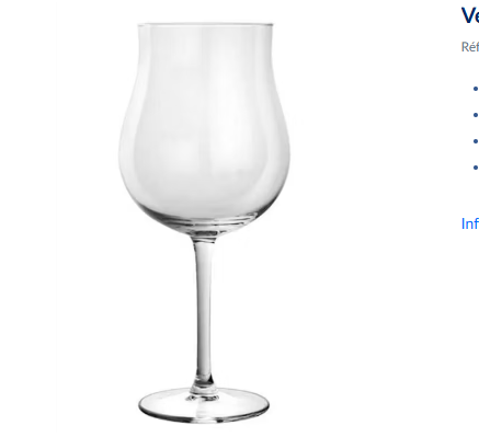 6 x verres à vin BOURGOGNE - 64cl