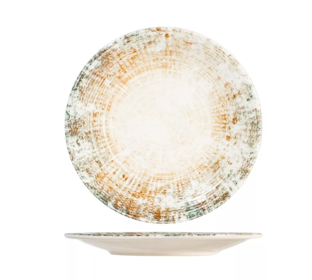 6 x assiettes plates ERIS - 27 cm - Porcelaine - H&H