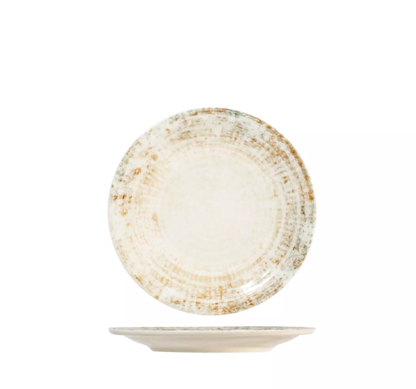 6 x assiettes plates ERIS - 21 cm - Porcelaine - H&H