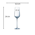 6 x flûtes à champagne SUBLYM - 21cl - Chef&Sommelier
