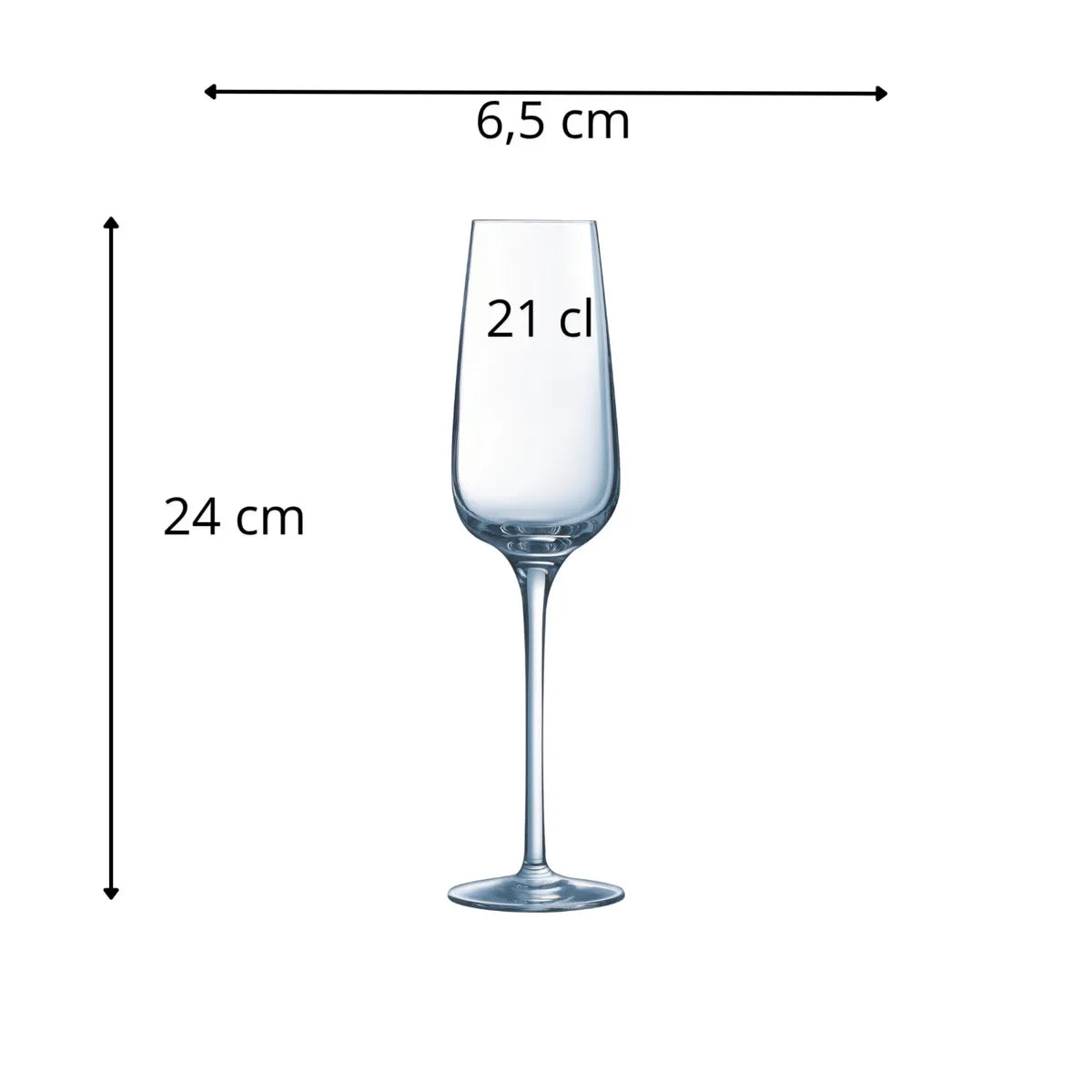 6 x flûtes à champagne SUBLYM - 21cl - Chef&Sommelier