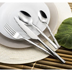 6 x couteaux de table BAMBOU - Inox 18/0 - 23cm - Amefa