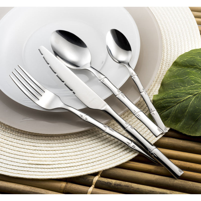 6 x couteaux de table BAMBOU - Inox 18/0 - 23cm - Amefa