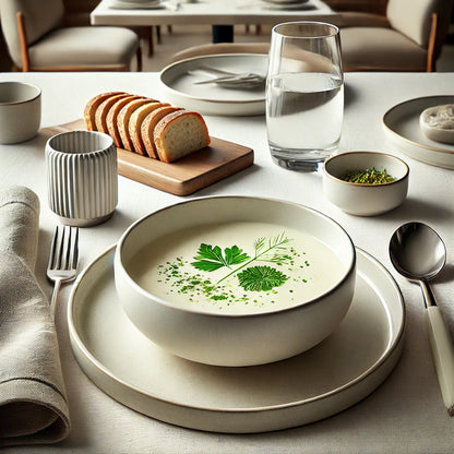 Assiette creuse Pearl 19 cm - Porcelaine