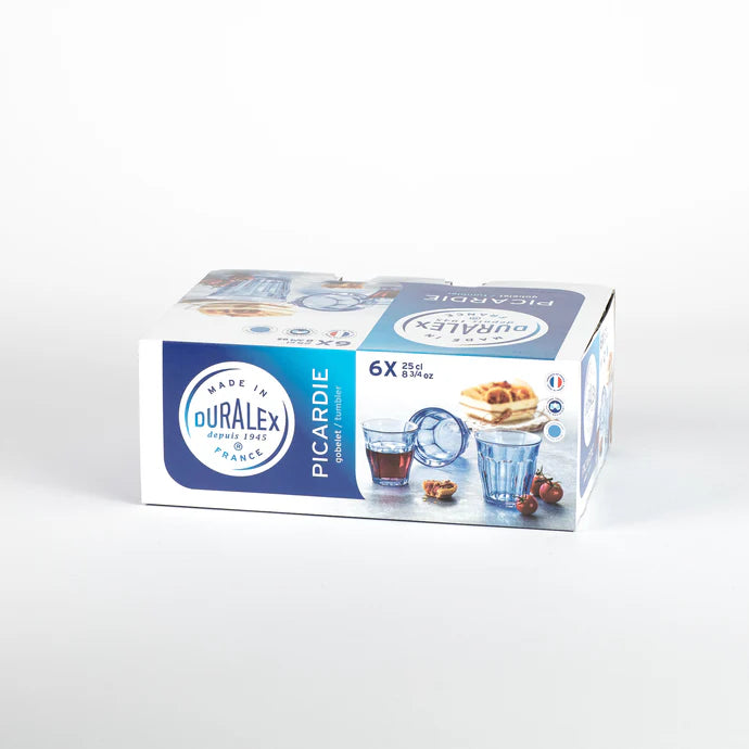 6 x verres PICARDIE 25cl - Marine - Duralex