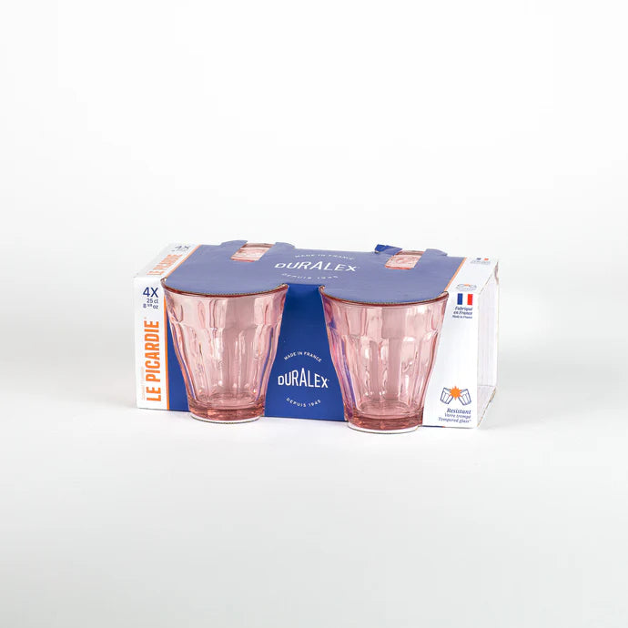 4 x verres PICARDIE 25cl - Rose - Duralex