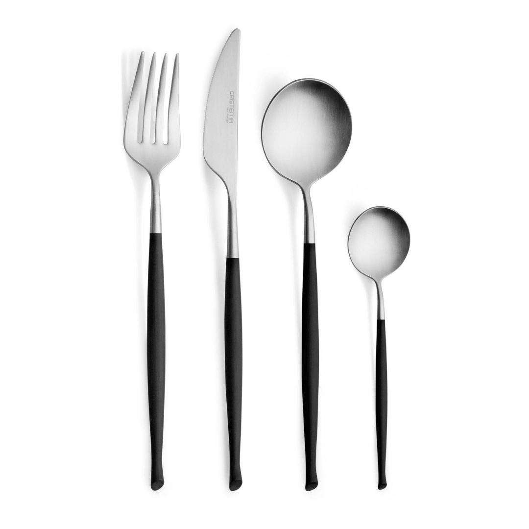 6 x cuillères de table WAVE BLACK – Cristema - AODB - Aux origines du barCristema