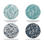 4 x assiettes plates assorties VICTORIA - 27cm - H&H - AODB - Aux origines du barH&H