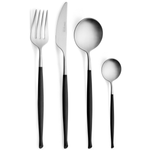 6 x fourchettes de table WAVE BLACK – Cristema - AODB - Aux origines du barCristema