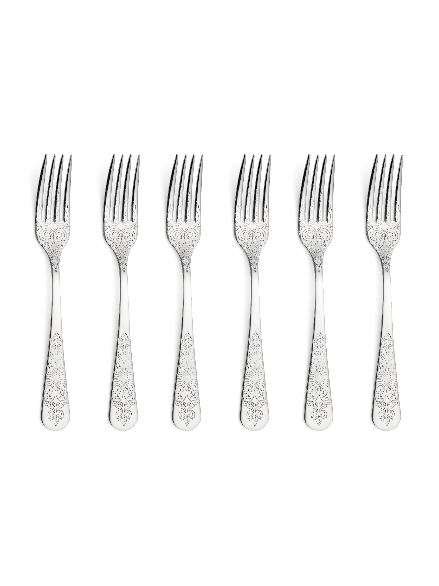 6 x fourchettes de table ANTIQUE - Inox 18/10 - Cristema - AODB - Aux origines du barCristema